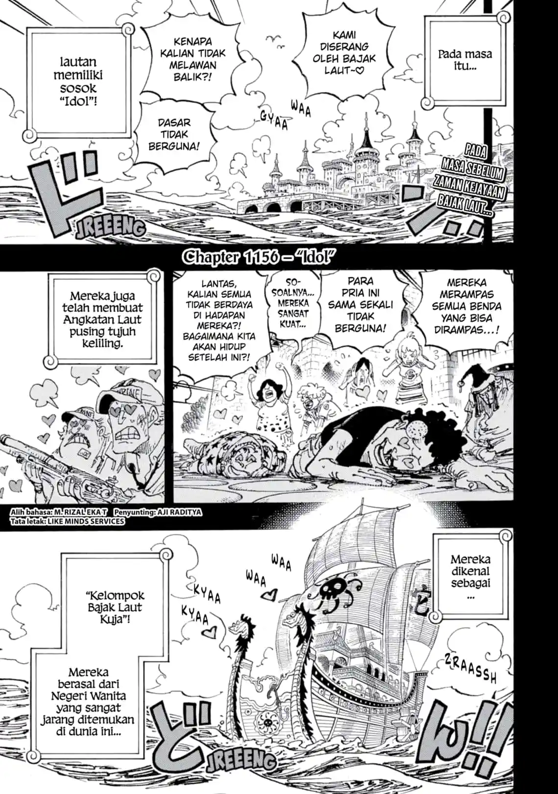 One Piece 1156 indo, One Piece 1157, One Piece Berwarna Chapter 1156 Bahasa indonesia HD